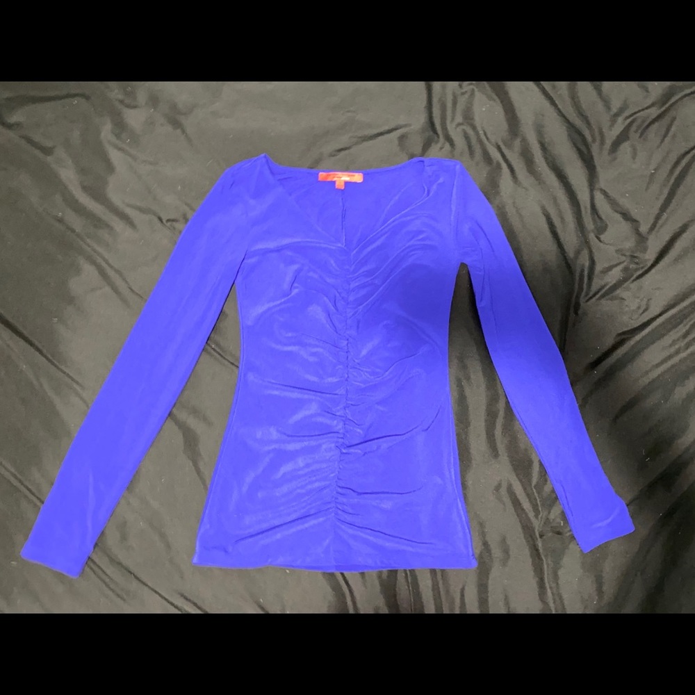 Narciso Rodriguez Ruched V-Neck Top